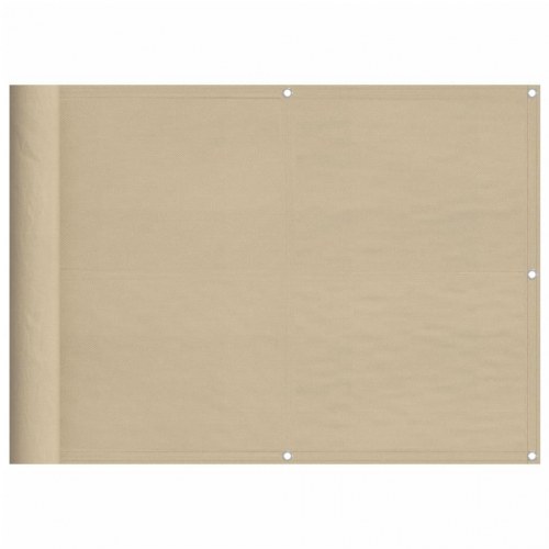 Altanafskærmning 75 × 700 cm - 100 % polyester, beige