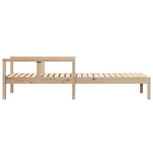 Liggestol 199,5x62x55 cm massivt fyrretræ