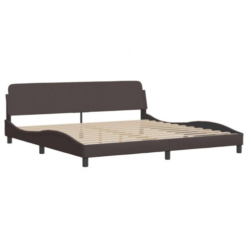 Sengeramme Dover 200 x 200 cm med sengegavl - mørkebrun