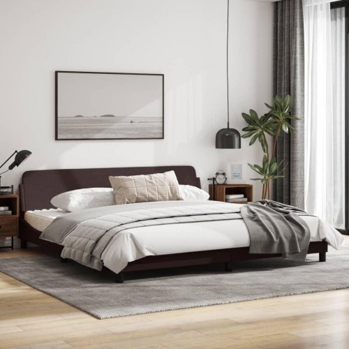 Sengeramme Dover 200 x 200 cm med sengegavl - mørkebrun
