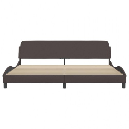 Sengeramme Dover 200 x 200 cm med sengegavl - mørkebrun