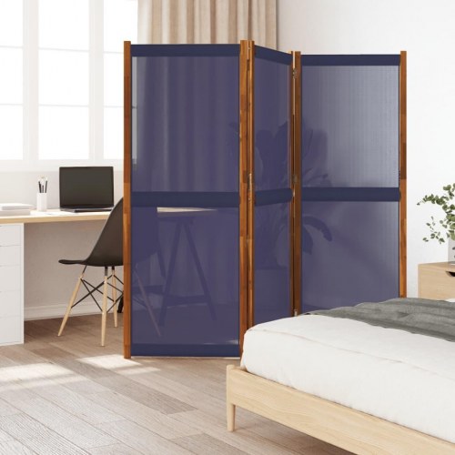 3-panels rumdeler 210 × 180 cm - mørkeblå