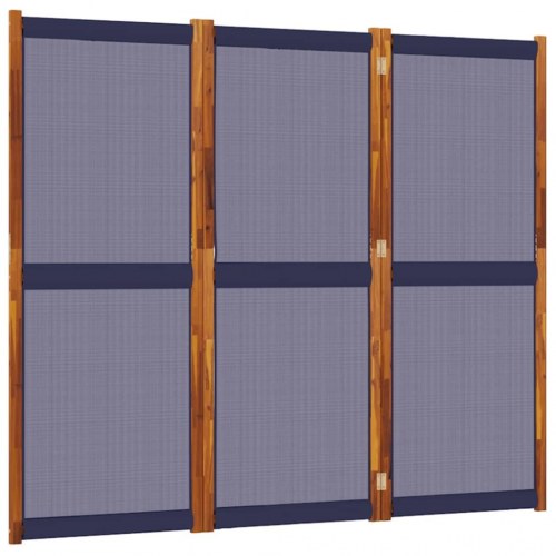 3-panels rumdeler 210 × 180 cm - mørkeblå