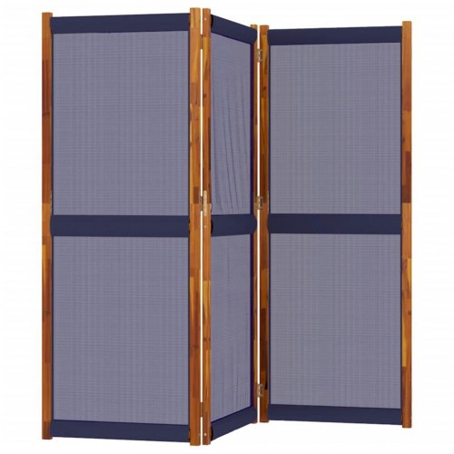 3-panels rumdeler 210 × 180 cm - mørkeblå
