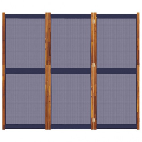 3-panels rumdeler 210 × 180 cm - mørkeblå