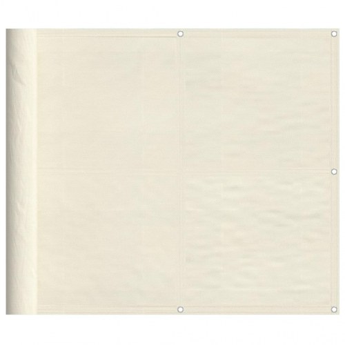Altanafskærmning 90 x 700 cm i polyester med PU-belægning - cremefarvet