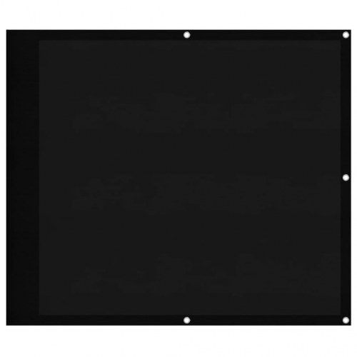 Altanafskærmning 90 x 1000 cm i polyester sort