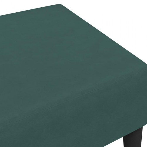 Fodskammel 77x55x31 cm velour mørkegrøn