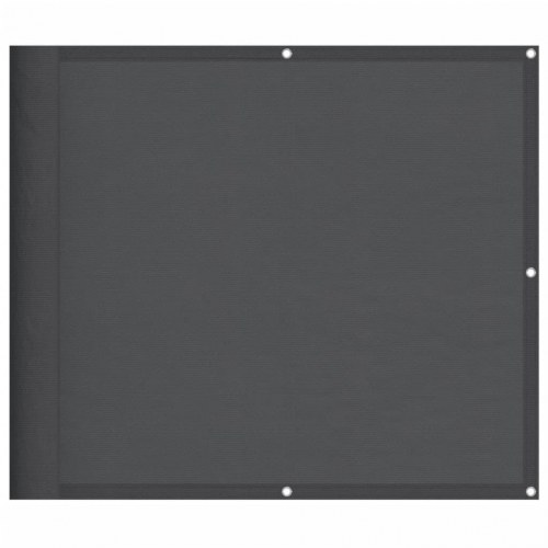 Altanafskærmning 90 × 1.000 cm - 100 % polyester, antracitgrå