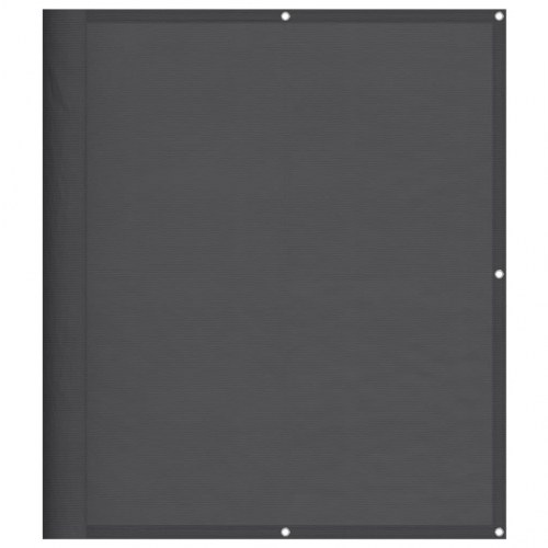 Altanafskærmning 120x1000 cm 100 % polyester antracitgrå