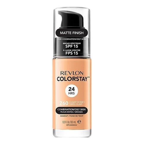 Cremet Make Up Foundation Colorstay Revlon Fedtet hud 270 Chestnut