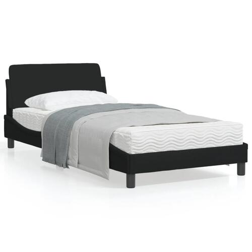 Sengeramme uden madras Sort 100x200 cm Stof