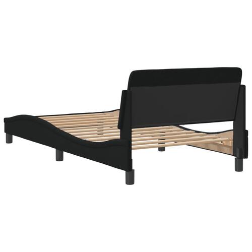 Sengeramme uden madras Sort 100x200 cm Stof