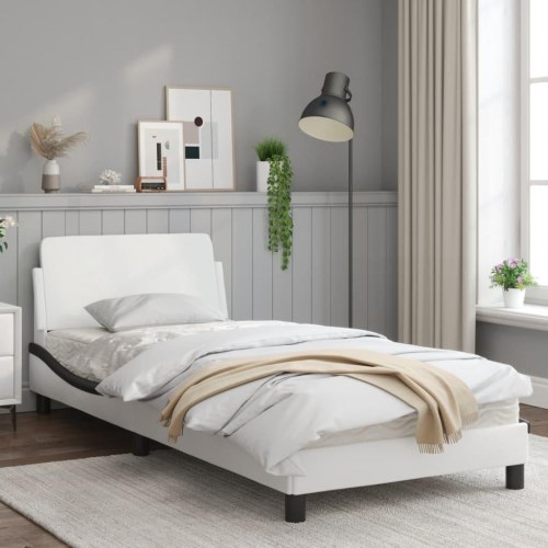 Sengeramme Dover 90 x 190 cm - sort og hvid