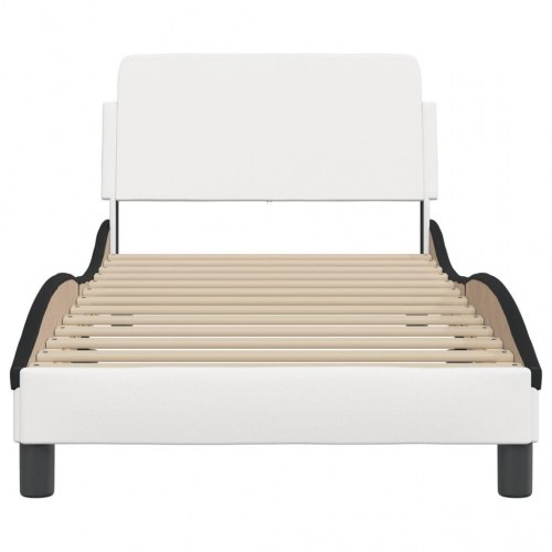 Sengeramme Dover 90 x 190 cm - sort og hvid