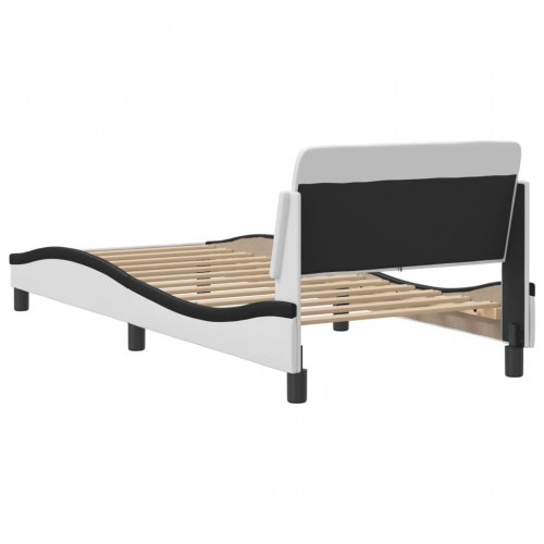 Sengeramme Dover 90 x 190 cm - sort og hvid