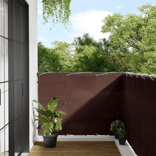 Altanafskærmning 120 × 700 cm - 100 % polyester, brun
