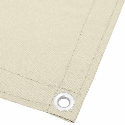 Altanafskærmning 120x700 cm 100 % polyester cremefarvet