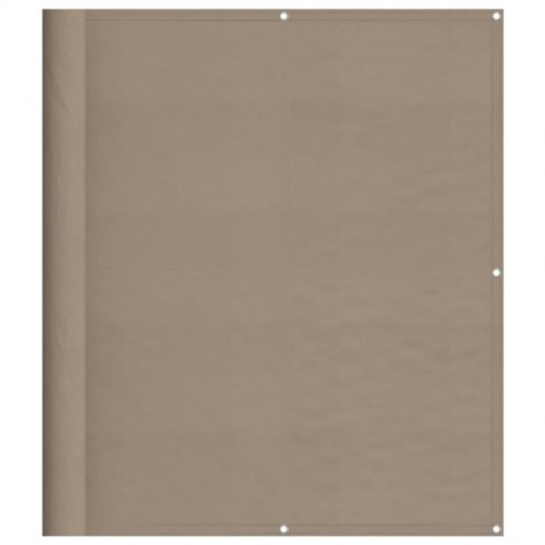 Altanafskærmning 120 × 1.000 cm i polyester - gråbrun