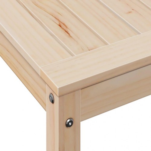 Plantebord med hylde 108 x 50 x 75 cm i massivt fyrretræ