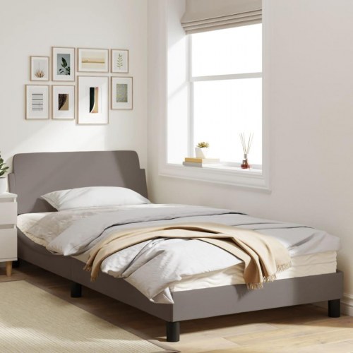 Sengeramme Dover - taupe 100 x 200 cm stof