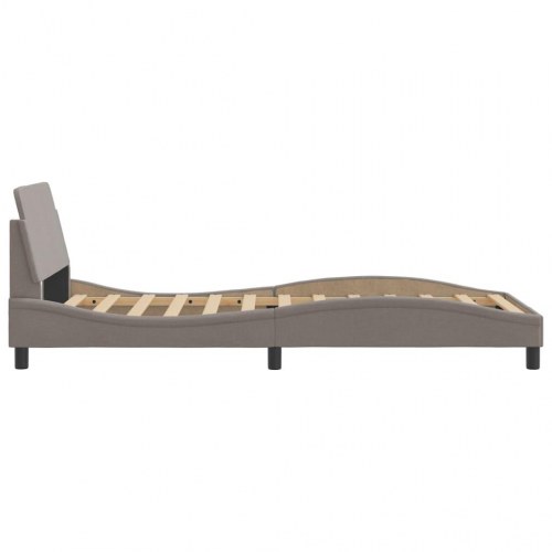 Sengeramme Dover - taupe 100 x 200 cm stof