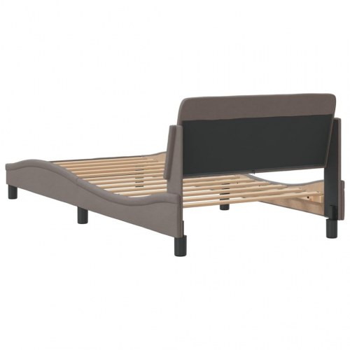 Sengeramme Dover - taupe 100 x 200 cm stof