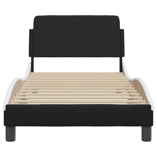 Sengeramme Dover 90 x 190 cm - sort og hvid