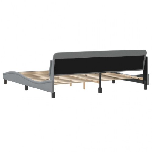 Sengeramme Dover i stof 200 x 200 cm - lysegrå