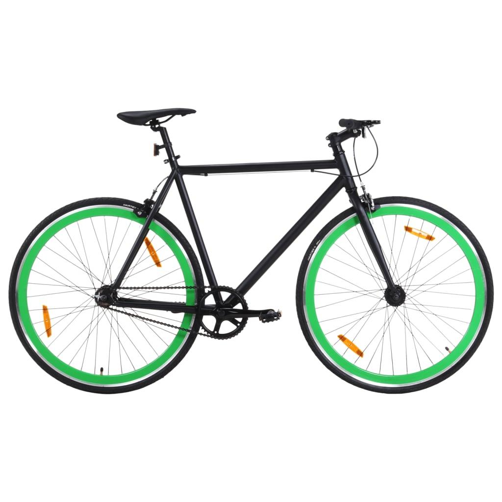 Cykel 1 Gear 700c 51 Cm Sort Og Grøn