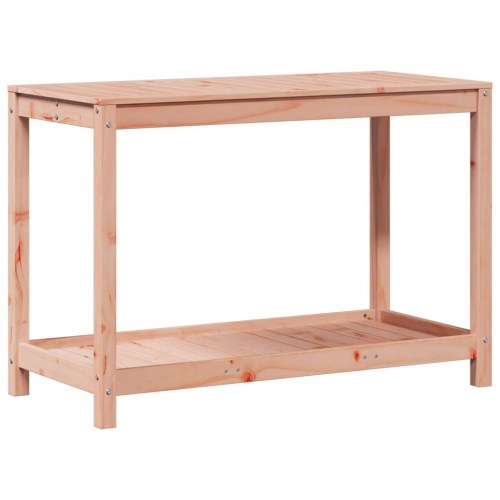 Plantebord med hylde 108x50x75 cm massivt douglasgran