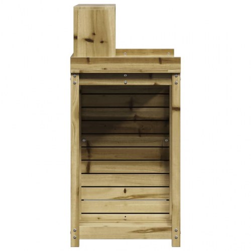 Plantebord med hylder 82,5x50x109,5 cm imprægneret fyrretræ