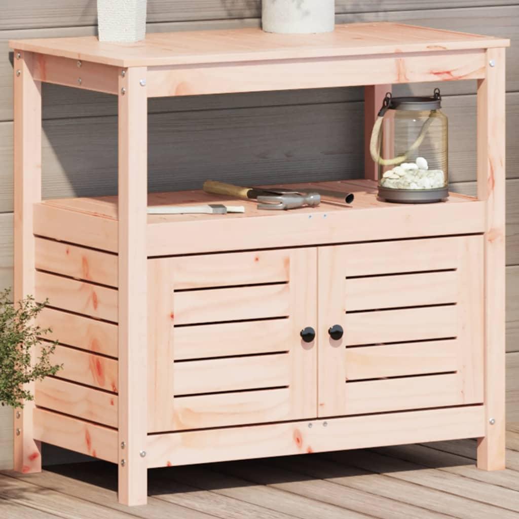 Plantebord med hylder 82,5x45x81 cm massivt douglasgran