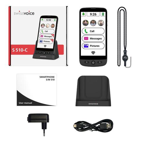 Smartphone Swiss Voice S510-C Sort
