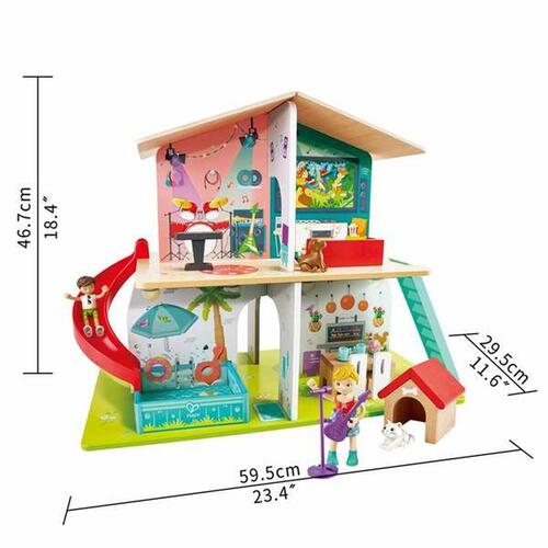 Dukkehus Hape Rock & Slide 31 Dele