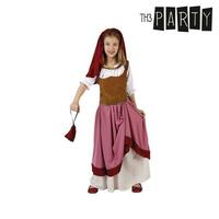 Kostume til børn Th3 Party Middelalderlig bondekvinde Multifarvet (4 Dele) 10-12 år
