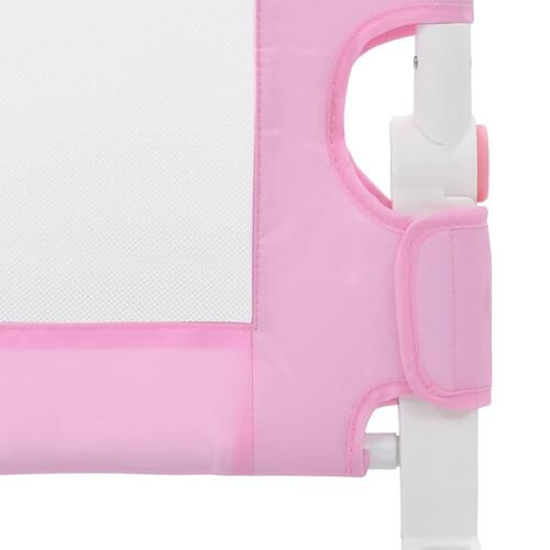 Sengegelænder til barneseng 120 x 42 cm polyester pink