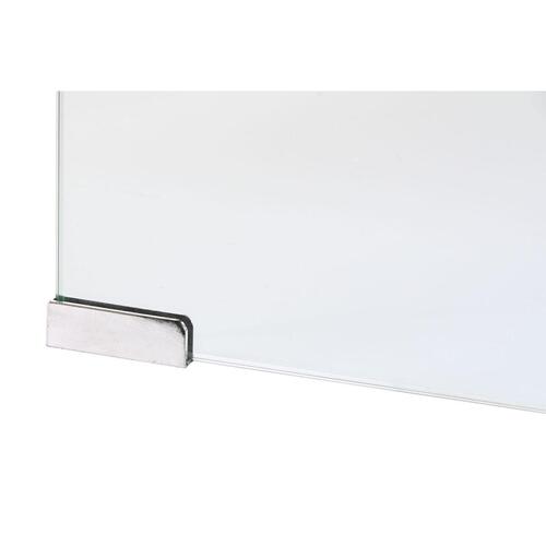 Natbord Hvid Gennemsigtig Krystal Træ MDF 50 x 40 x 45,5 cm