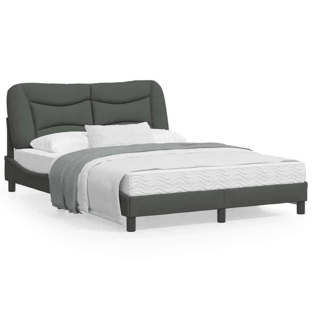 Sengeramme uden madras Hvar 140x190 cm stof mørkegrå