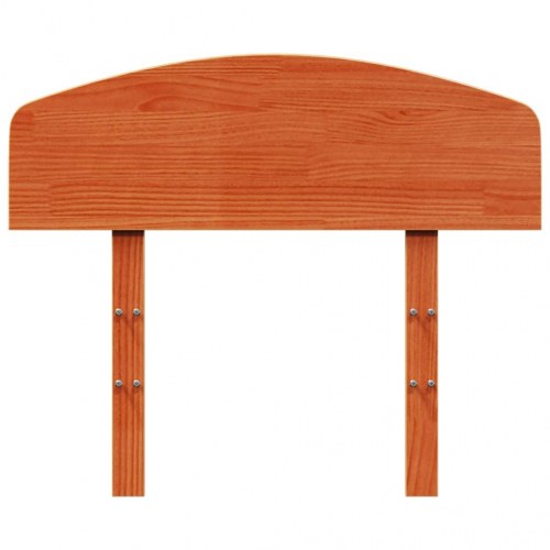 Sengegavl 90 cm massivt fyrretræ gyldenbrun