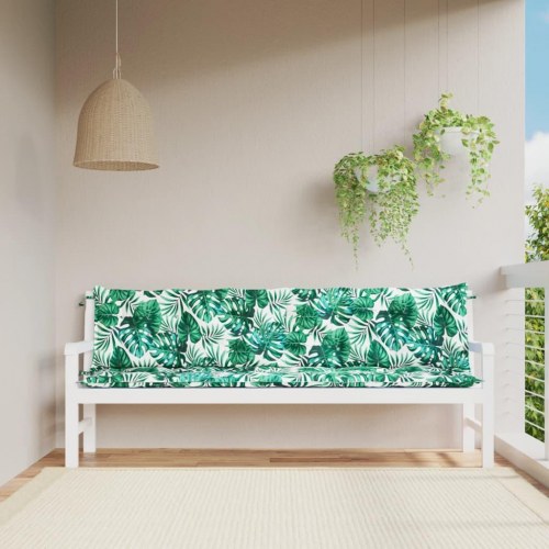 Hynder til havebænk 2 stk. 200x50x7 cm oxfordstof marineblå
