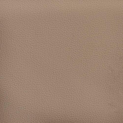 Seng 120x200 cm kunstlæder cappuccinofarvet