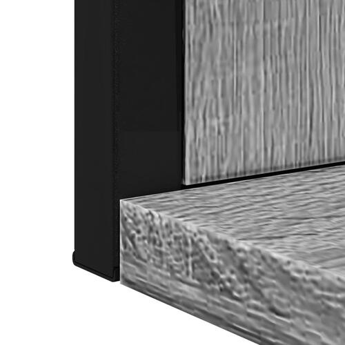 Spejl med hylde 50x12x60 cm konstrueret træ grå sonoma-eg