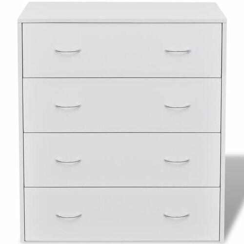 Skænk med 4 skuffer 60x30,5x71 cm hvid