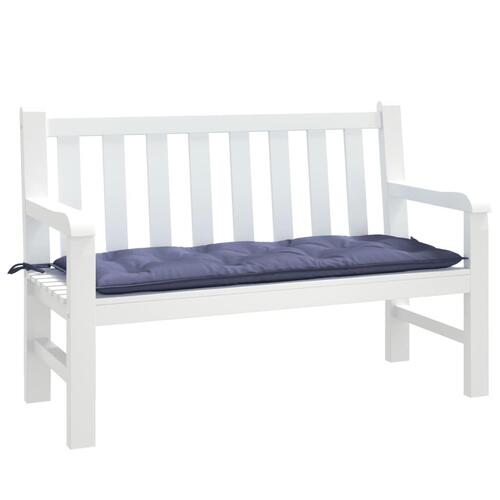 Hynder til havebænk 120x50x7 cm oxfordstof marineblå