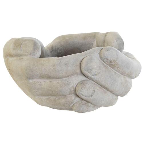 Bakke til småting Home ESPRIT Cement Hænder 24 x 22 x 12 cm