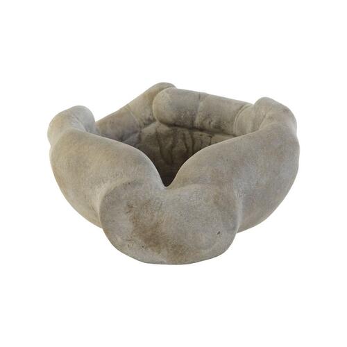 Bakke til småting Home ESPRIT Cement Hænder 24 x 22 x 12 cm