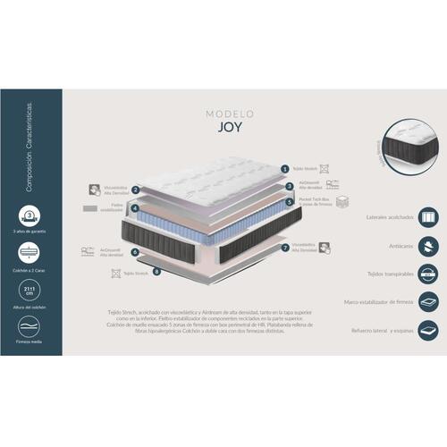 Pocket springmadras Dupen Joy 90 x 190 cm