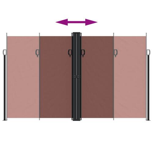 Sammenrullelig sidemarkise 200x600 cm brun