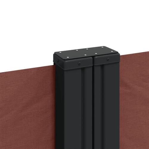 Sammenrullelig sidemarkise 200x600 cm brun